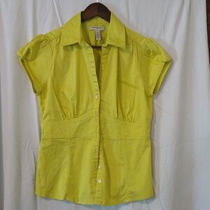 Chartreuse button down